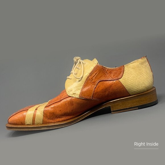 *RARE* David Eden Exotic Crocodile & Lizard / Assymetric Accent Upper, Men’s 8.5 - Picture 7 of 14